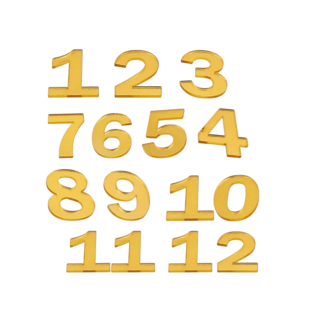 Acrylic Clock Numbers Pack