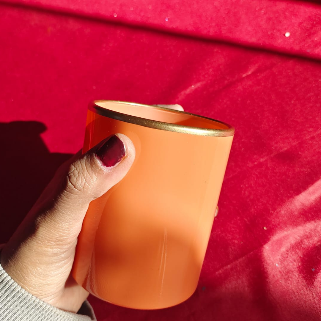 Shiny Colored Candle Jar