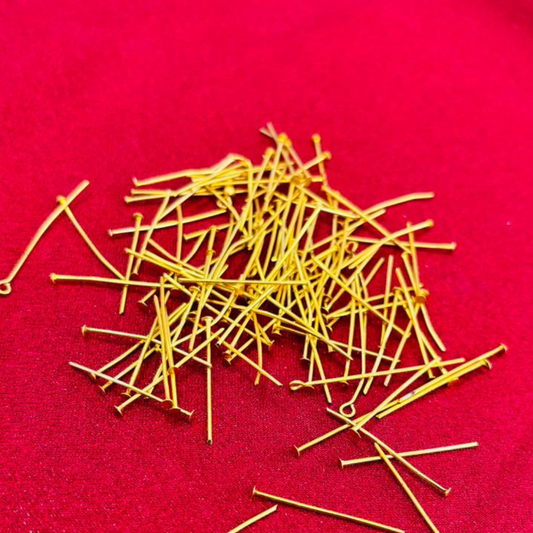 Gold Head Pin 30mm (10grams) for Jewelry