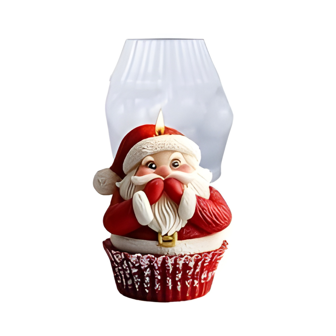 Santa Cup Candle Christmas Silicone Mould