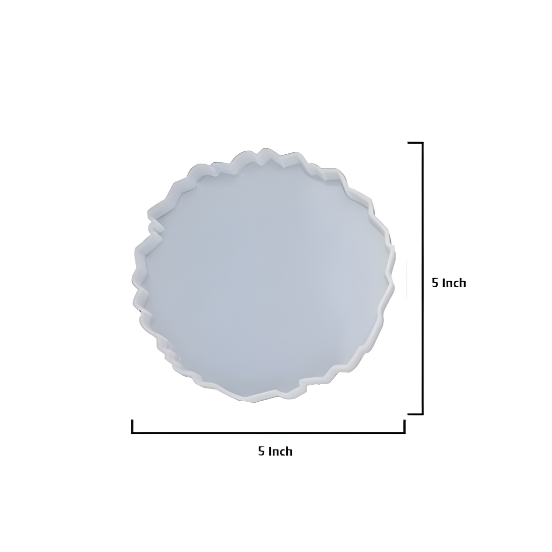 5 Inch PhotoFrame Round Agate Silicone Mould