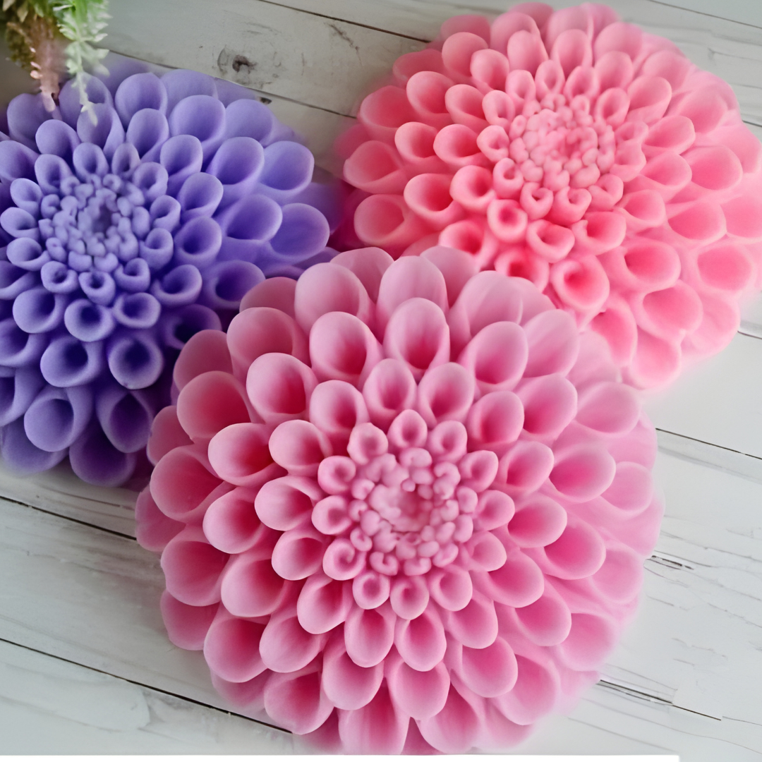 Vedini Dahlia Flower Floral Candle Silicone Mould