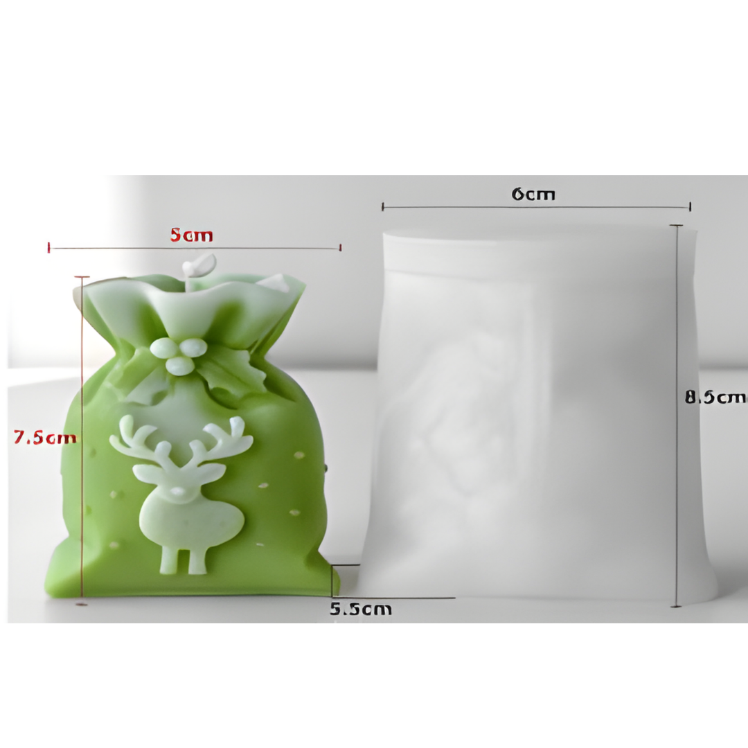 Deer Pouch Candle Silicone Mould