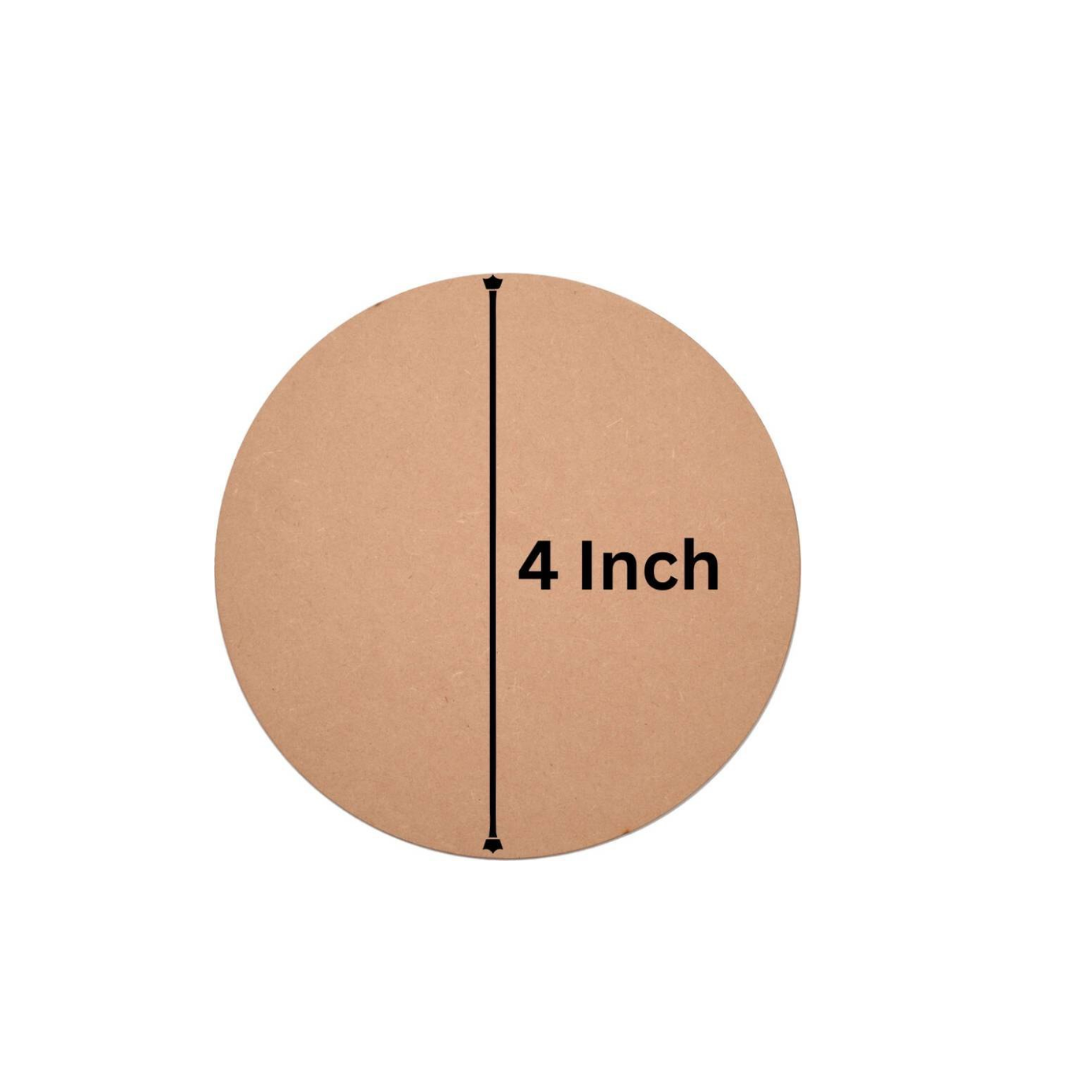 3" To 8" Round MDF Without Hole