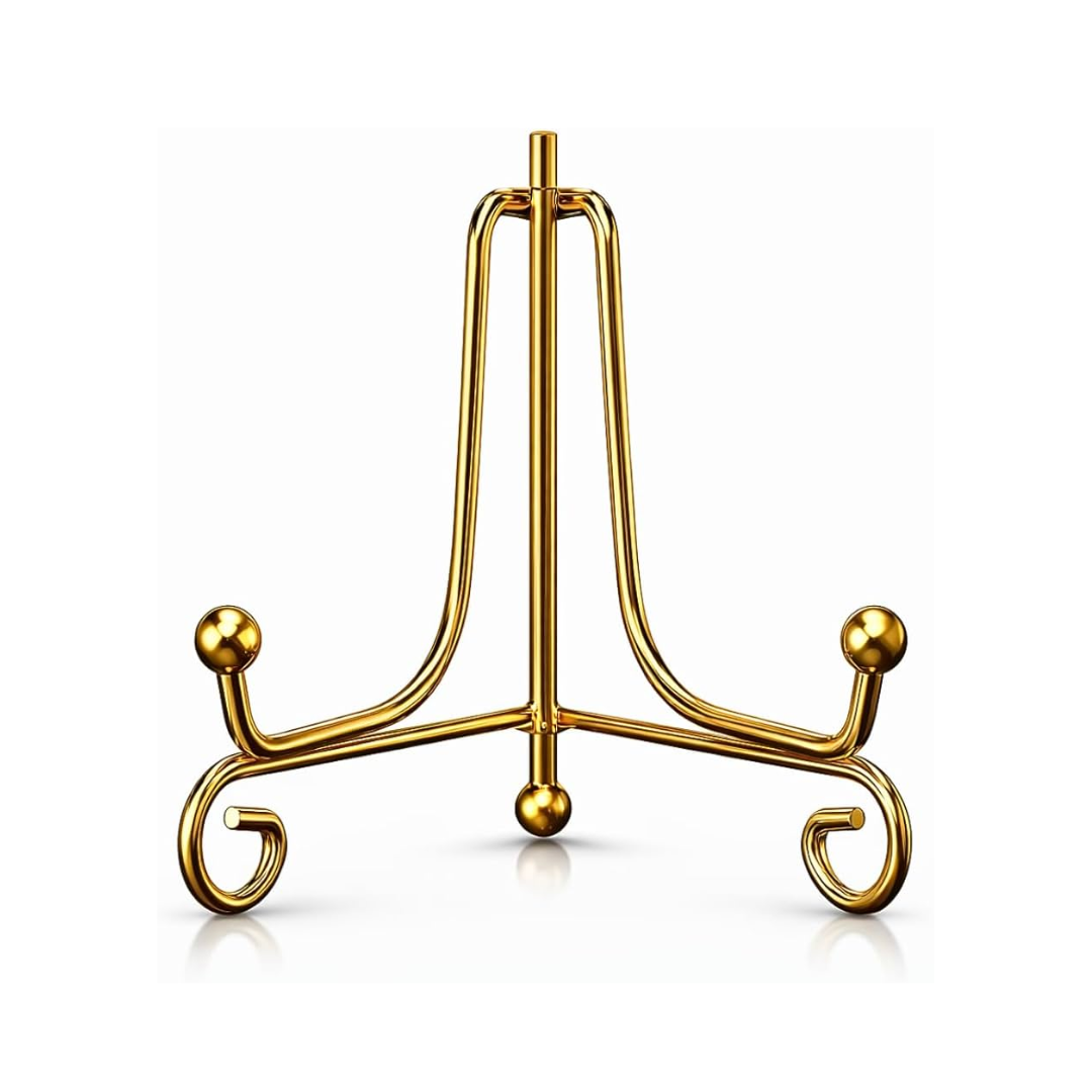 Golden Metal Stand Size 3" To 8" Inches
