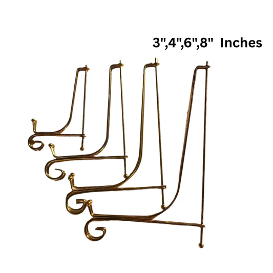 Golden Metal Stand Size 3" To 8" Inches