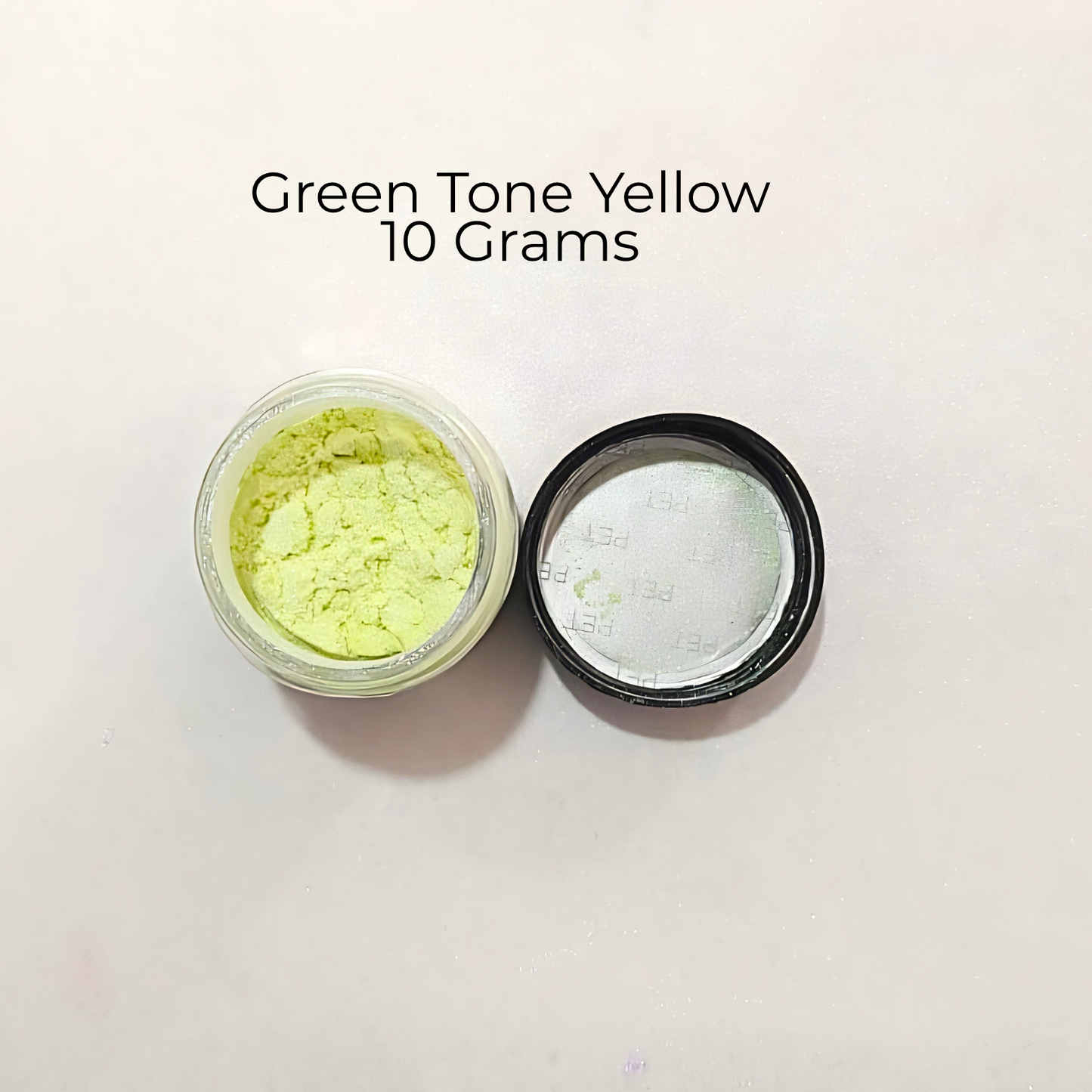 Green Tone Yellow Mica Powder 10 Grams