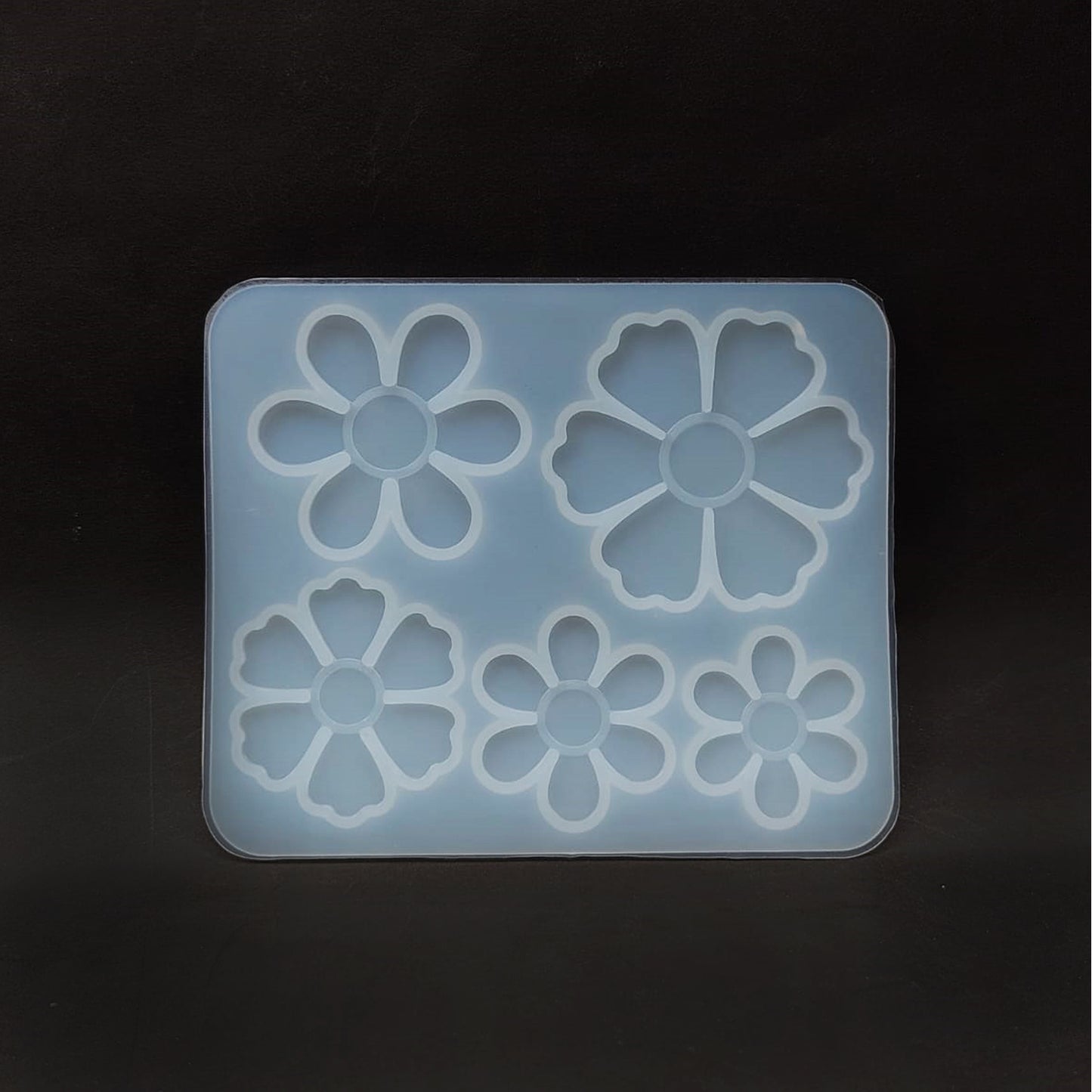Small 5 Cavity 3d Flower Silicone Mould