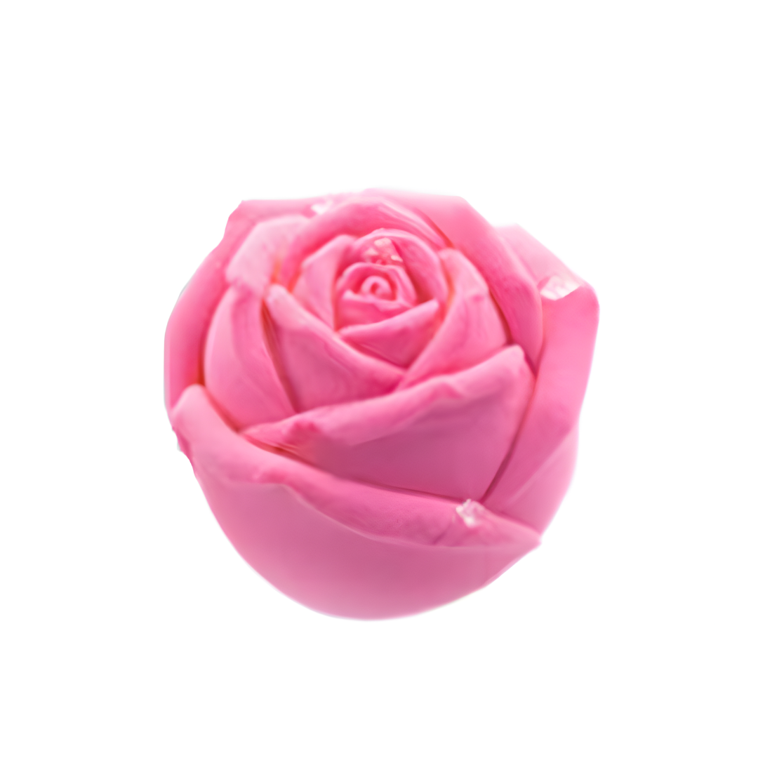 Large Round Rose Candle Silicone Mould