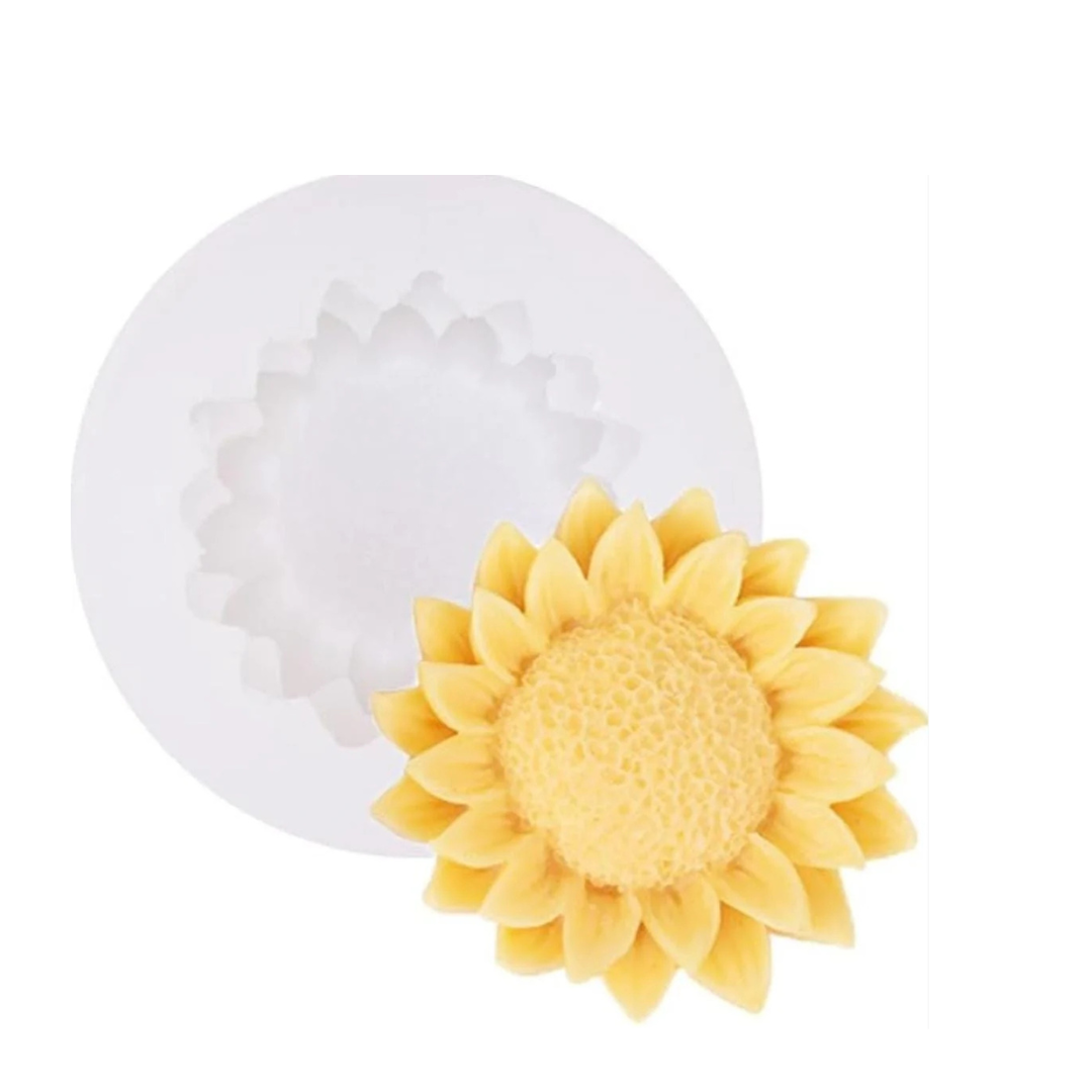 3D Sunflower Candle Silicone Mould