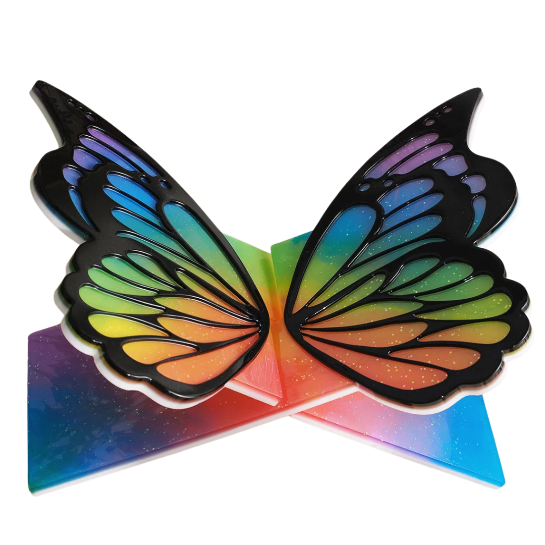 Set of 2 Butterfly Design Book Stand Rehal Mould