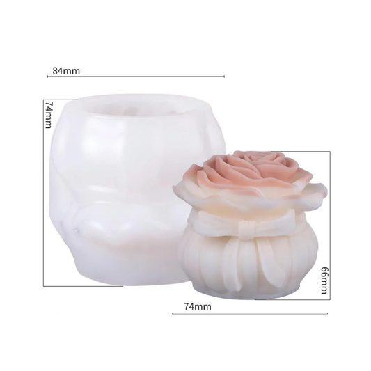 3D Flower Candle Silicone Mold-rose Bouquet