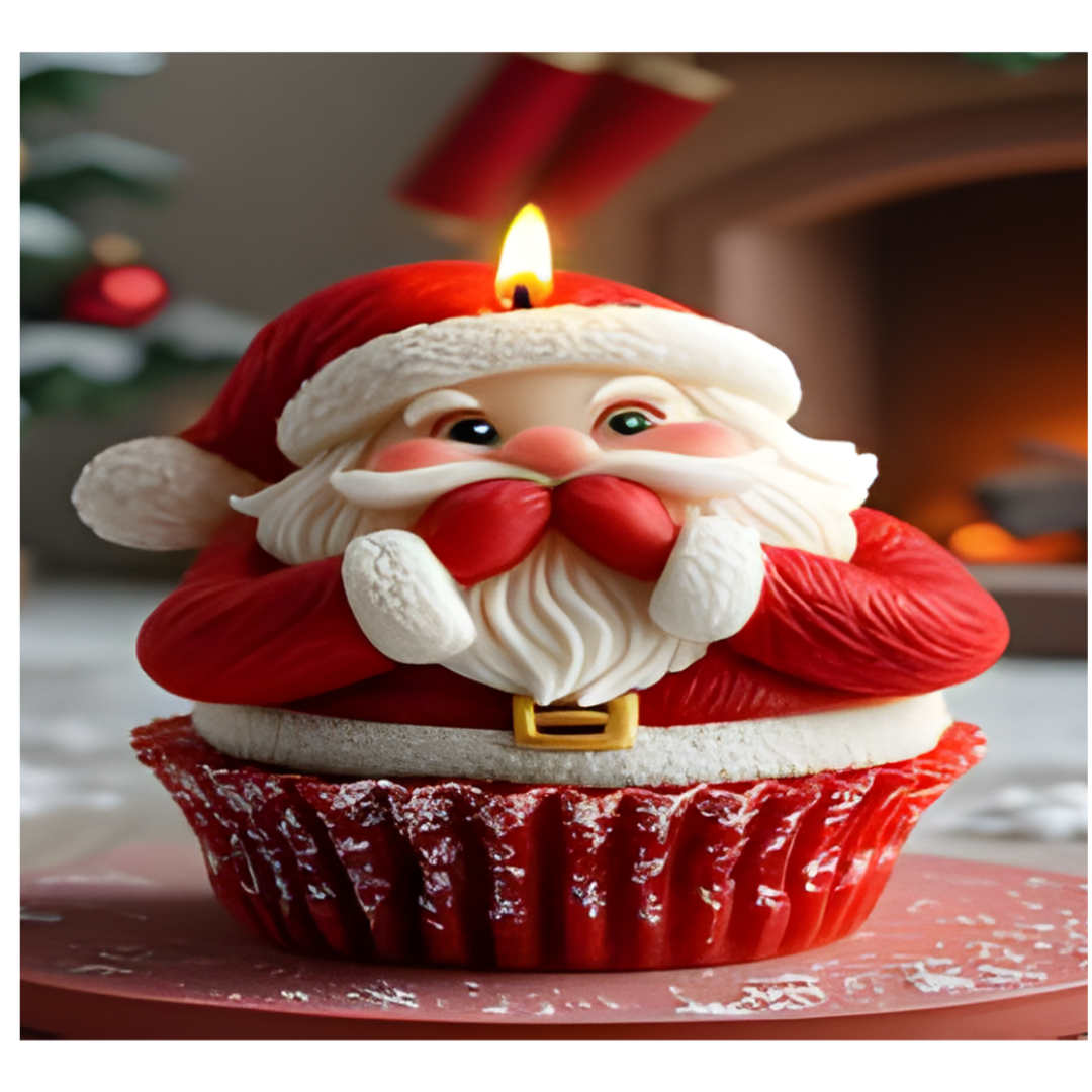 Santa Cup Candle Christmas Silicone Mould