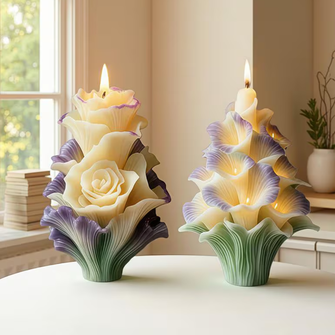 Lilly Bloom Candle Silicone Mould