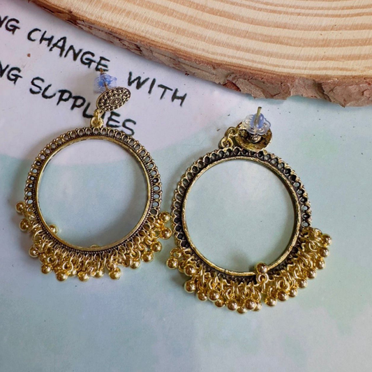 Round Shape Golden Jhumka
