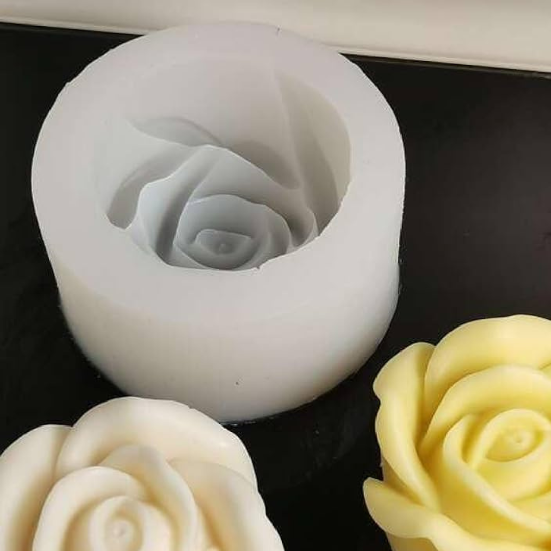 Rose Design Candle Mould AL014