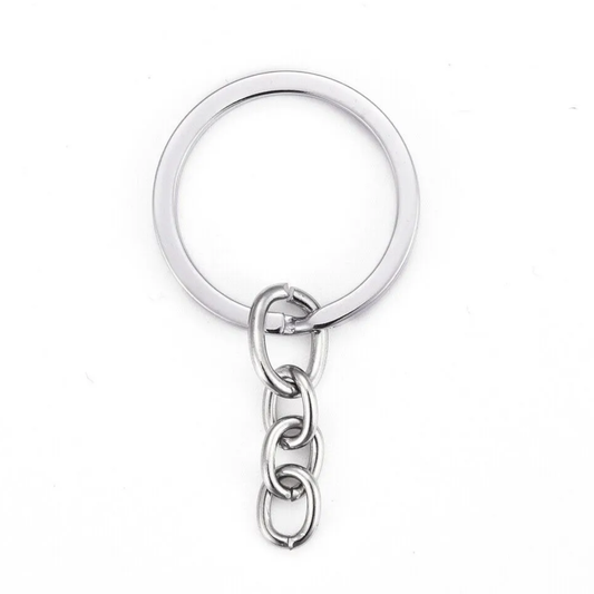 Silver Keychain Ring With Jumpring