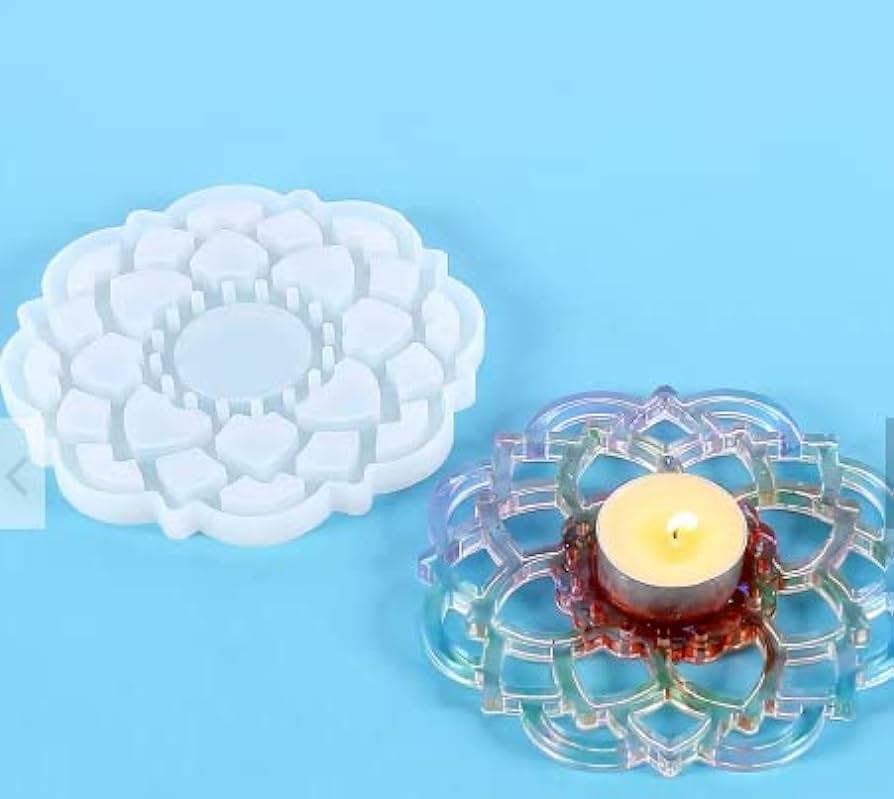 Floral Shape T-Light Holder Silicone Mould
