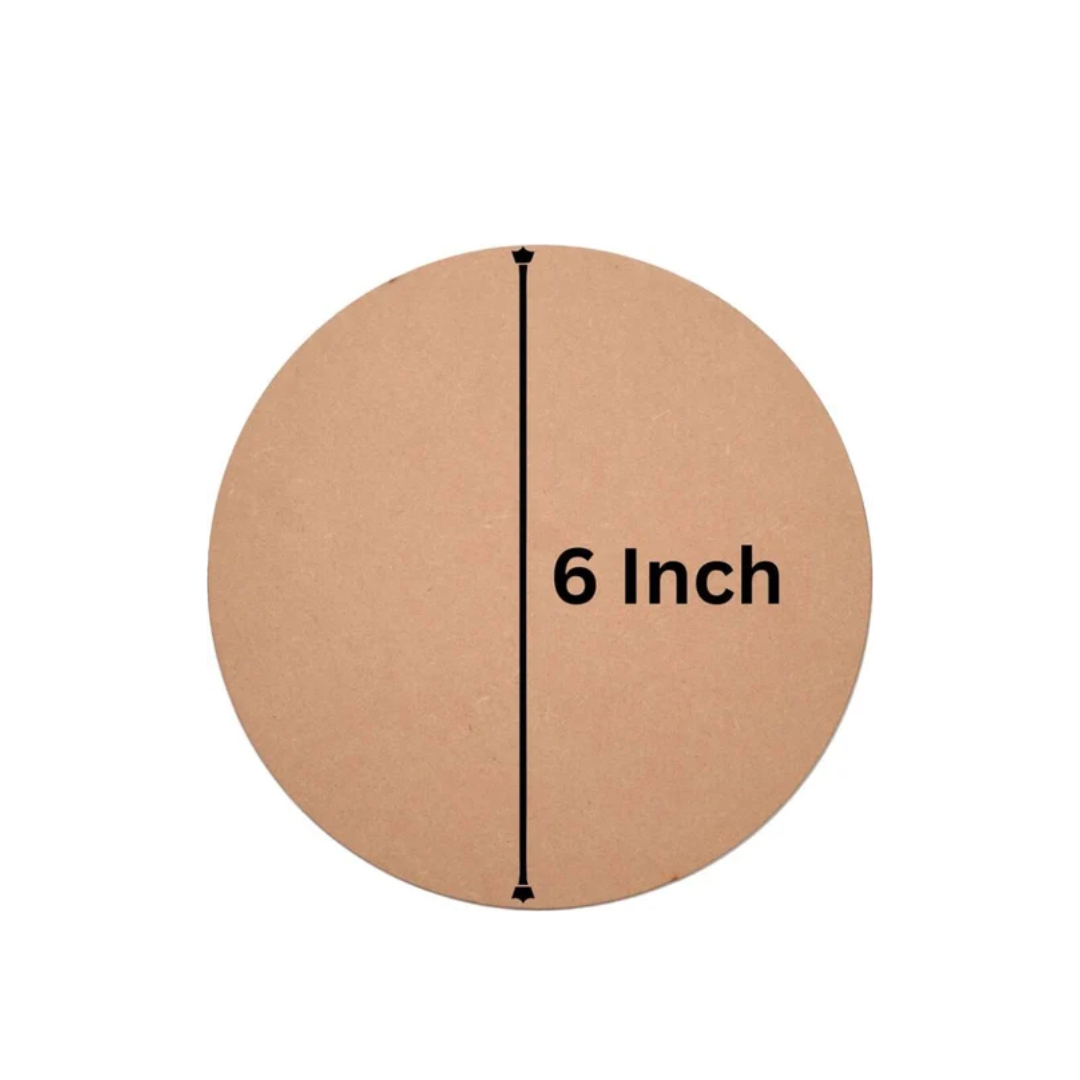 3" To 8" Round MDF Without Hole