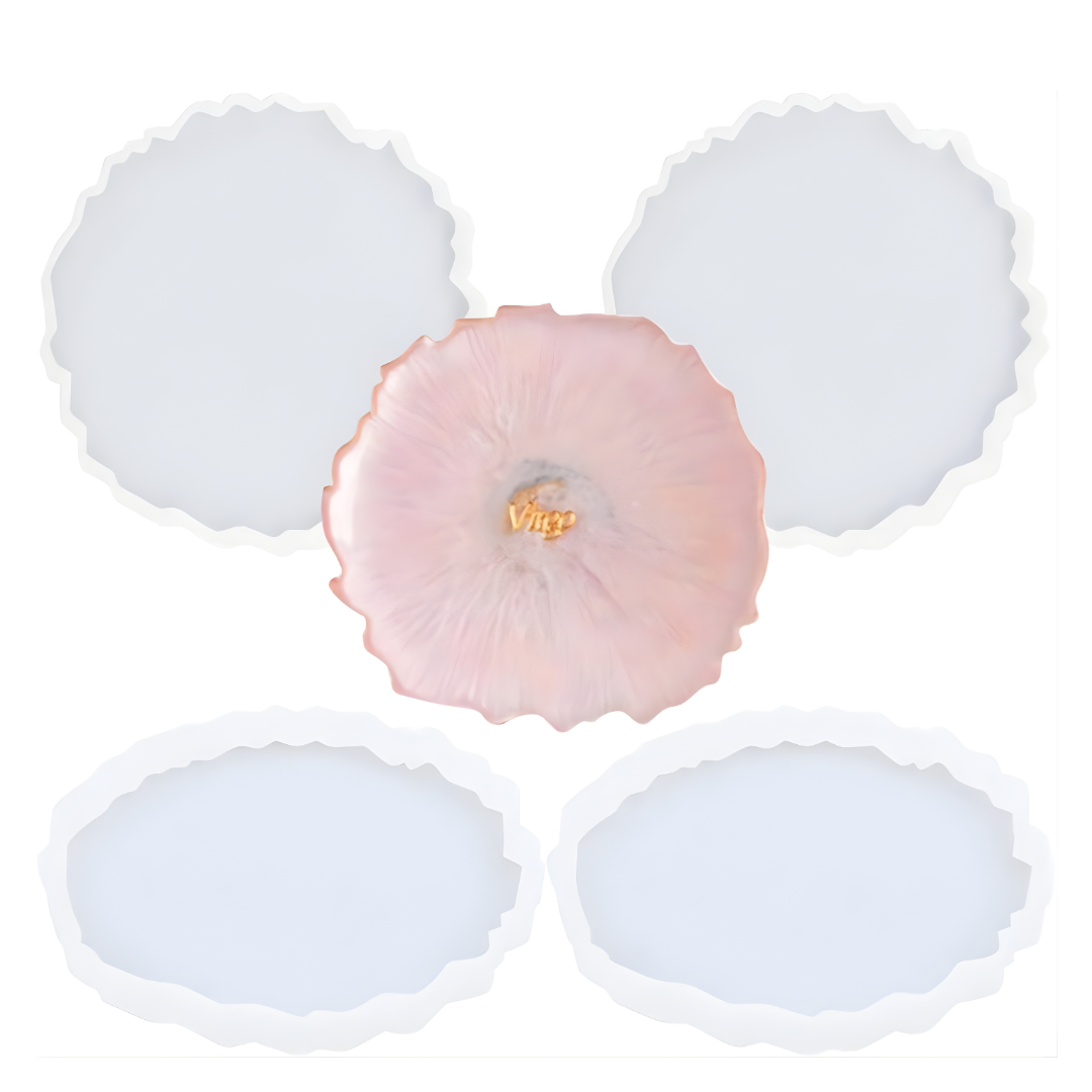 5 Inch PhotoFrame Round Agate Silicone Mould