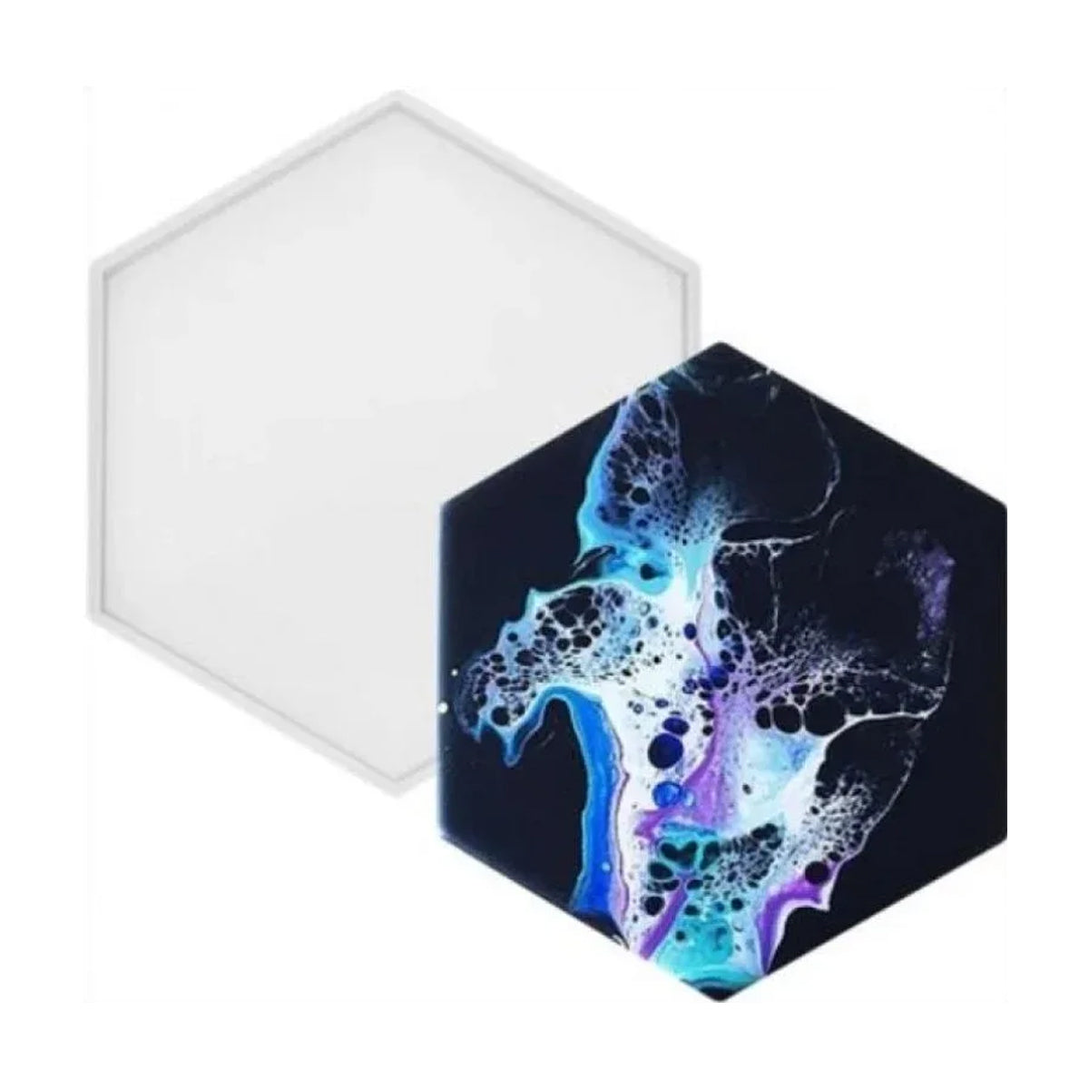 4 Inch Hexagone Silicone Coaster Mould