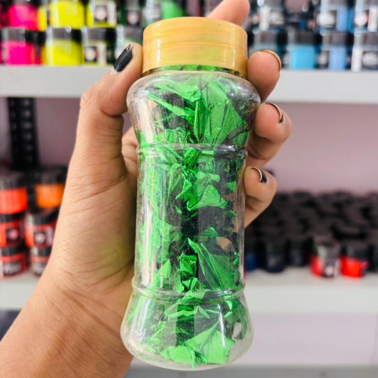 Green Color Foil Flakes