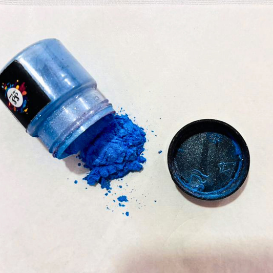Brilliant Blue Mica Powder 10 Grams