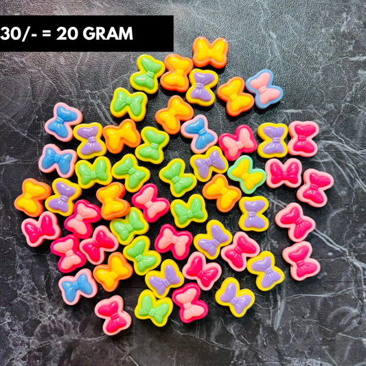 New Cute Bow ColorFul Charms Pack Of 20 Grams