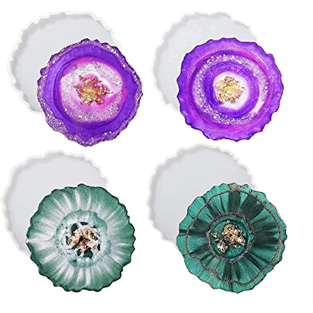 4Inch Round Agate Silicone Coaster Mould