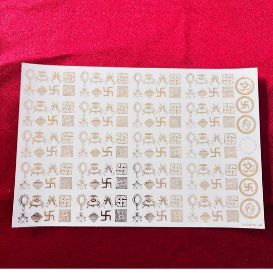Resin Embossed Sticker Sheet