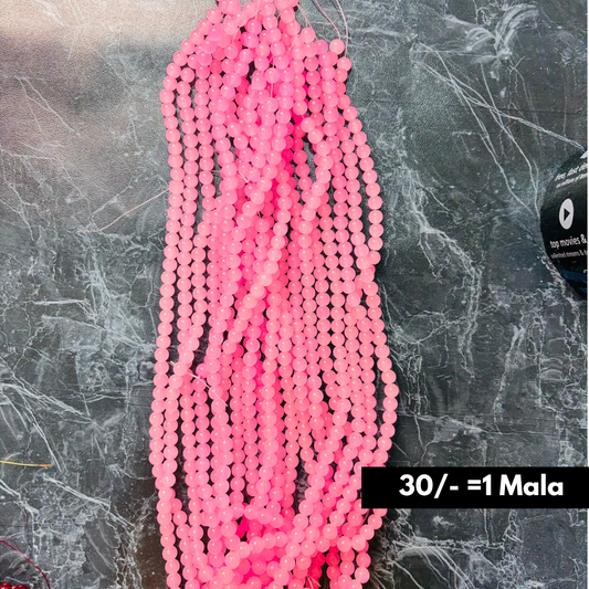 Pink Color Beads Moti 1 Mala
