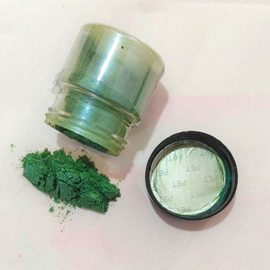 Dark Green Mica Powder 10 Grams