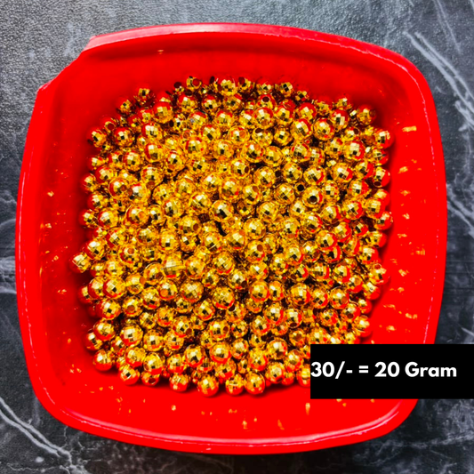 Golden Rakhi Beads 20 Gram Pack