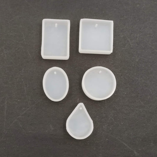 5 Pcs Pendant & Keychain Silcone Mould