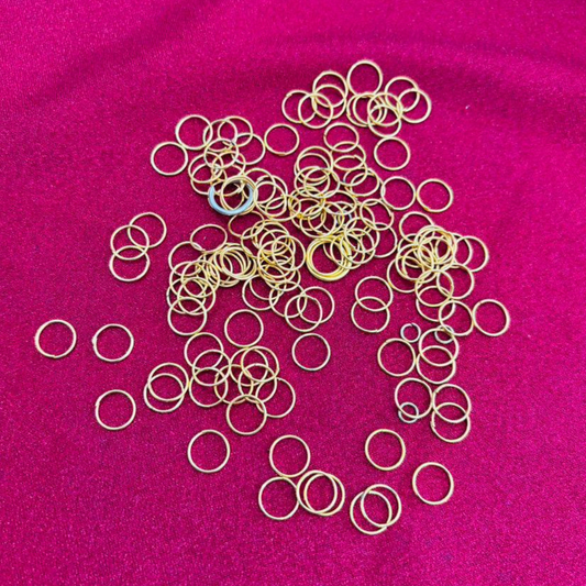 10Grams Gold Plated Thin Jump Rings
