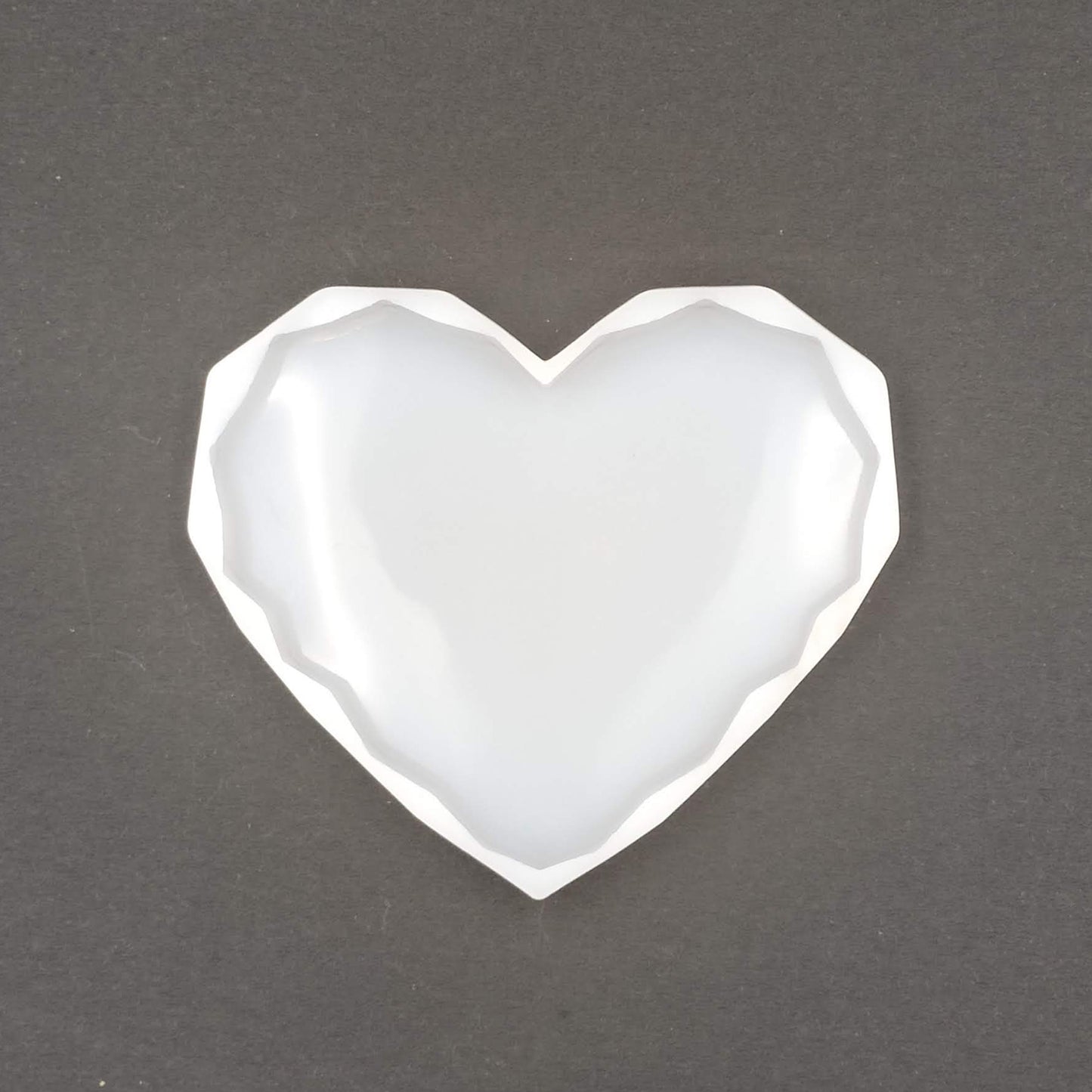 5 Inch Heart Diamond Cut Silicone Mould