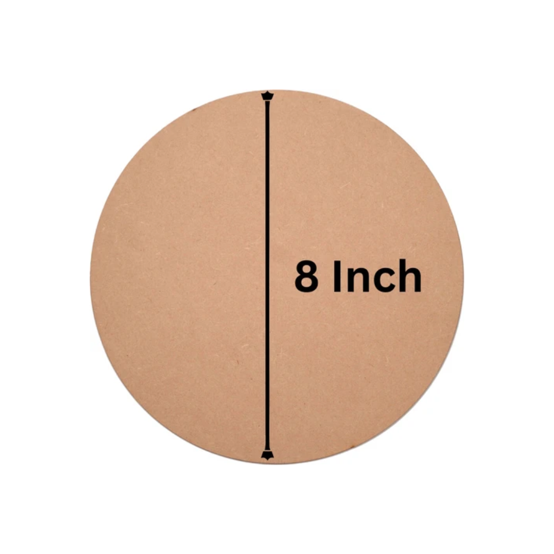 3" To 8" Round MDF Without Hole