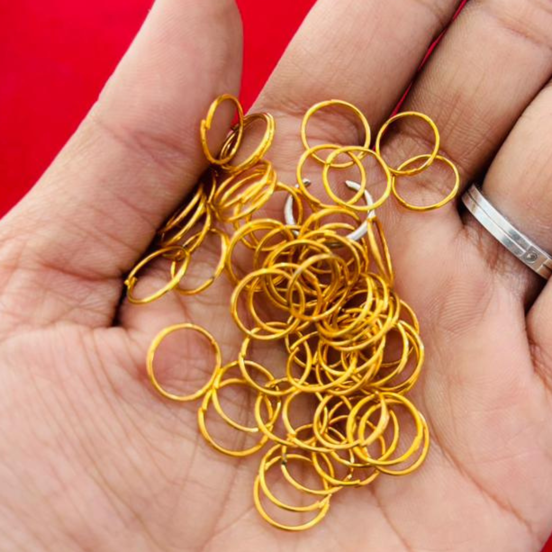 10Grams Gold Plated Thin Jump Rings