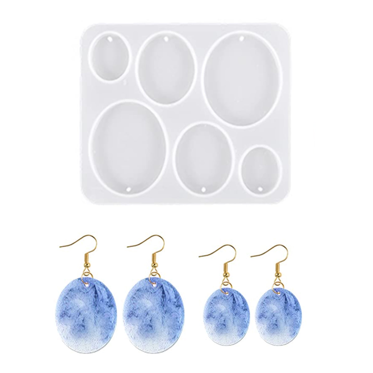 6 In 1 Oval Jewellary Mould