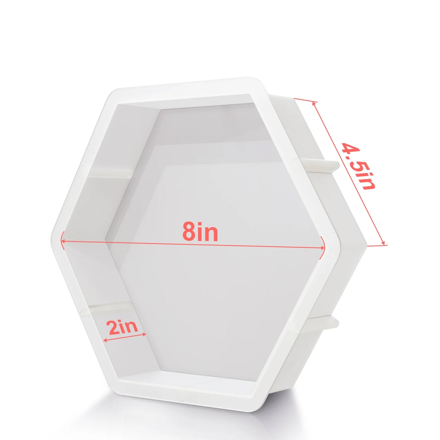 8 Inch 50mm Hexagone Deep Casting Silicone Mould
