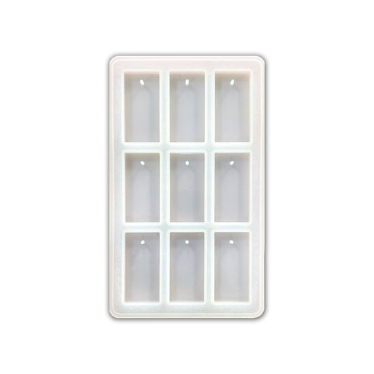 9 Cavity Rectangle Keychain Mould