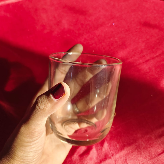Decorative Transparent U- Shape Glass Candle Jar