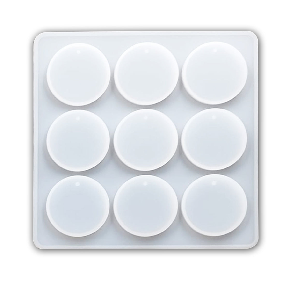 9 Cavity Round Keychain Mould