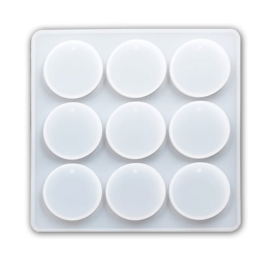 9 Cavity Round Keychain Mould