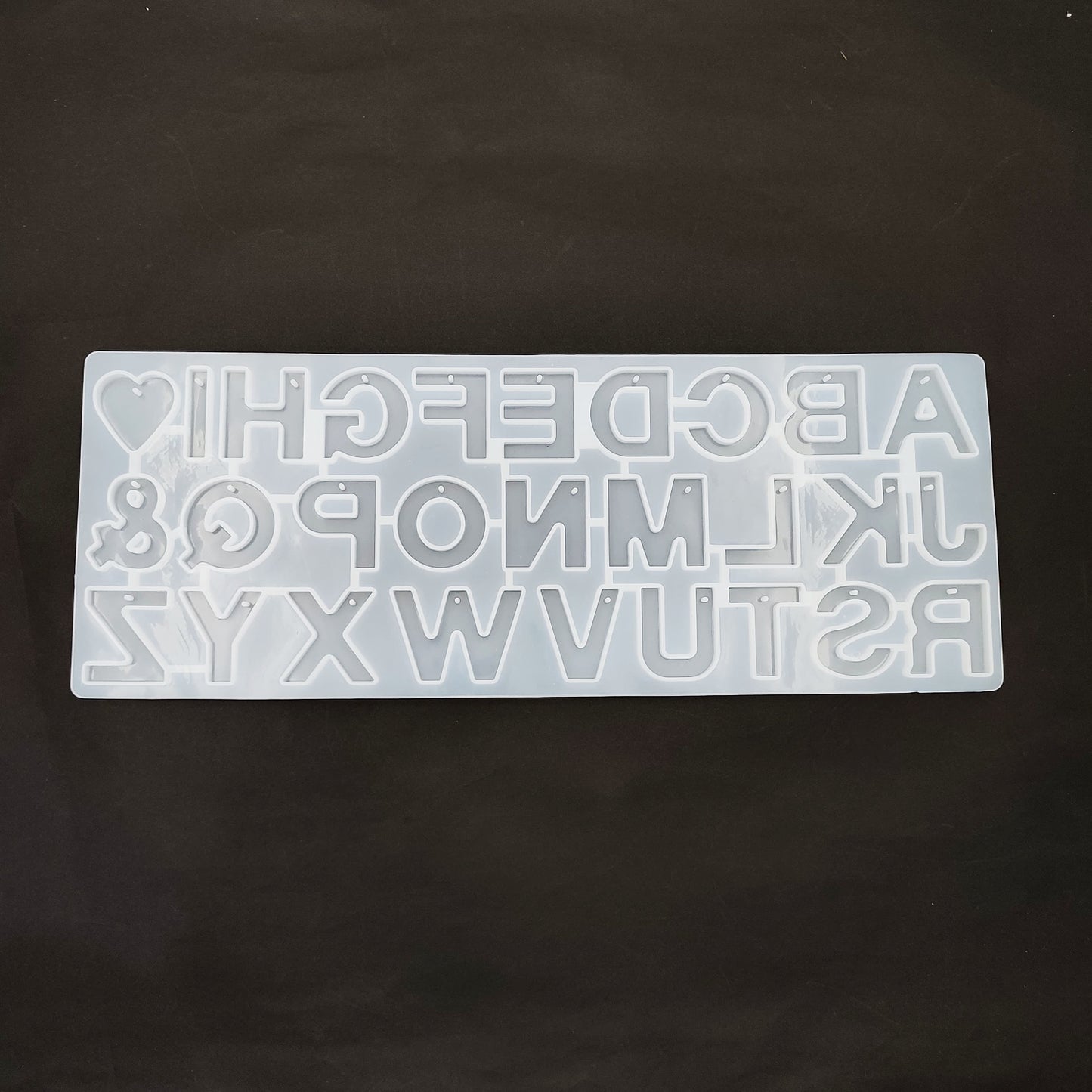 Alphabet Keychain Mould Without Number
