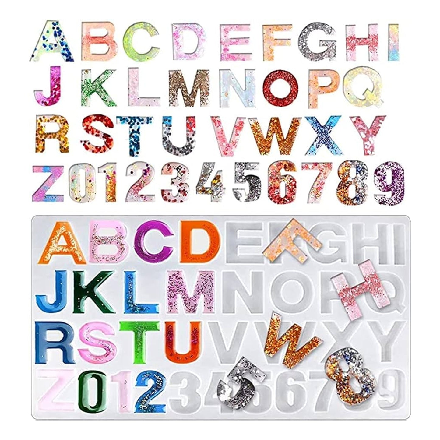 Alphabet Keychain Mould Without Hole