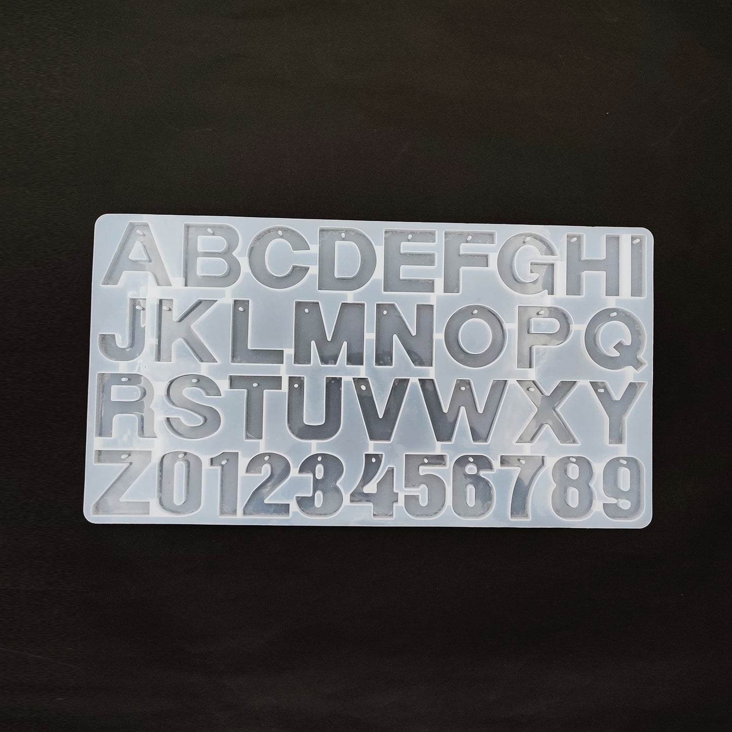 Alphabet Keychain Mould With Hole