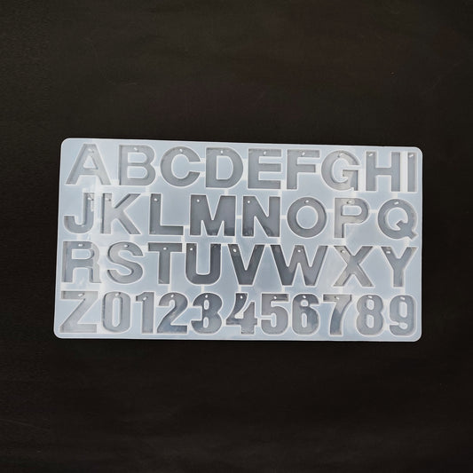 Alphabet Keychain Mould With Hole