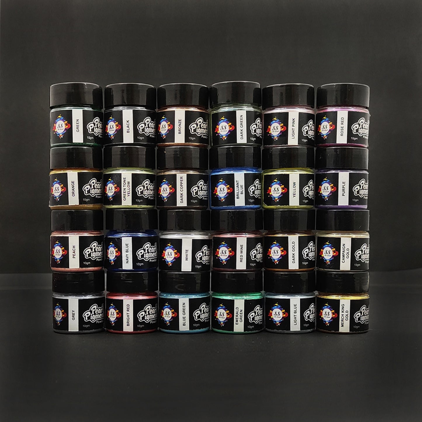 Set Of 24 Mica Pearl Pigments