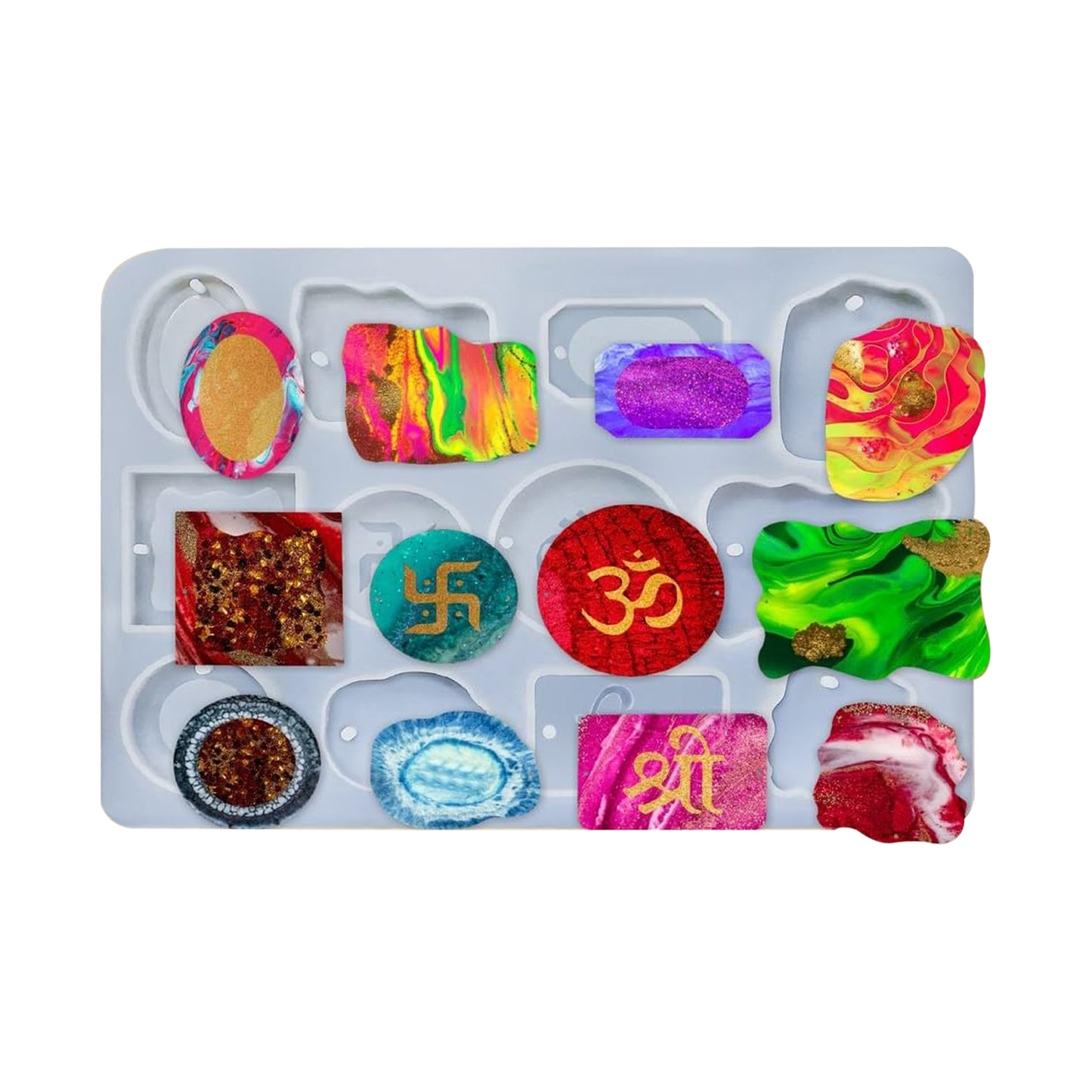 Om & Swastik Rakhi Silicone Mould